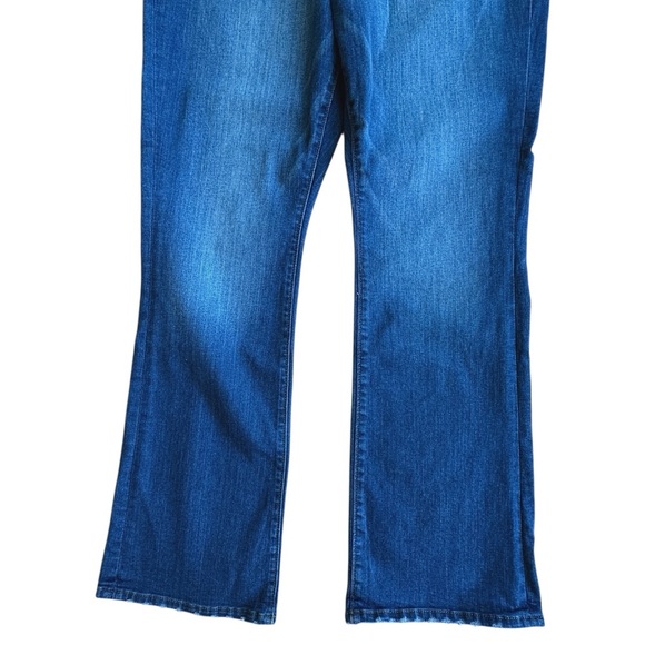 LOFT | NWOT THE BOOT HIGH-RISE STRETCH DENIM JEANS DISTRESSED | SIZE: 14 - Picture 4 of 11